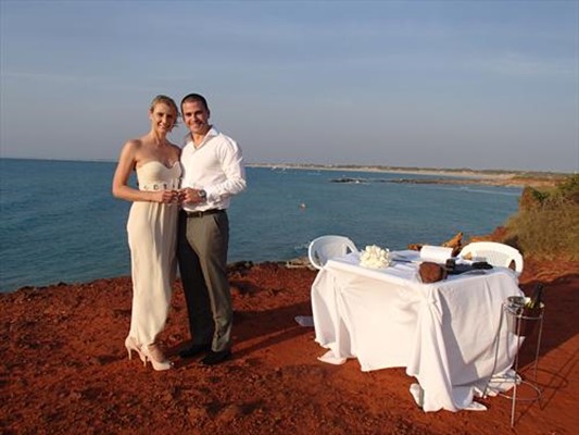 Broome Weddings - Jen and Jonathan all the way from