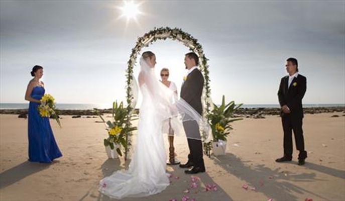 Cable Beach Weddings - Glen and Candice Local Broome couple